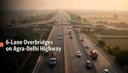 Six-Lane Overbridges Planned on Agra-Delhi Highway Through Mathura