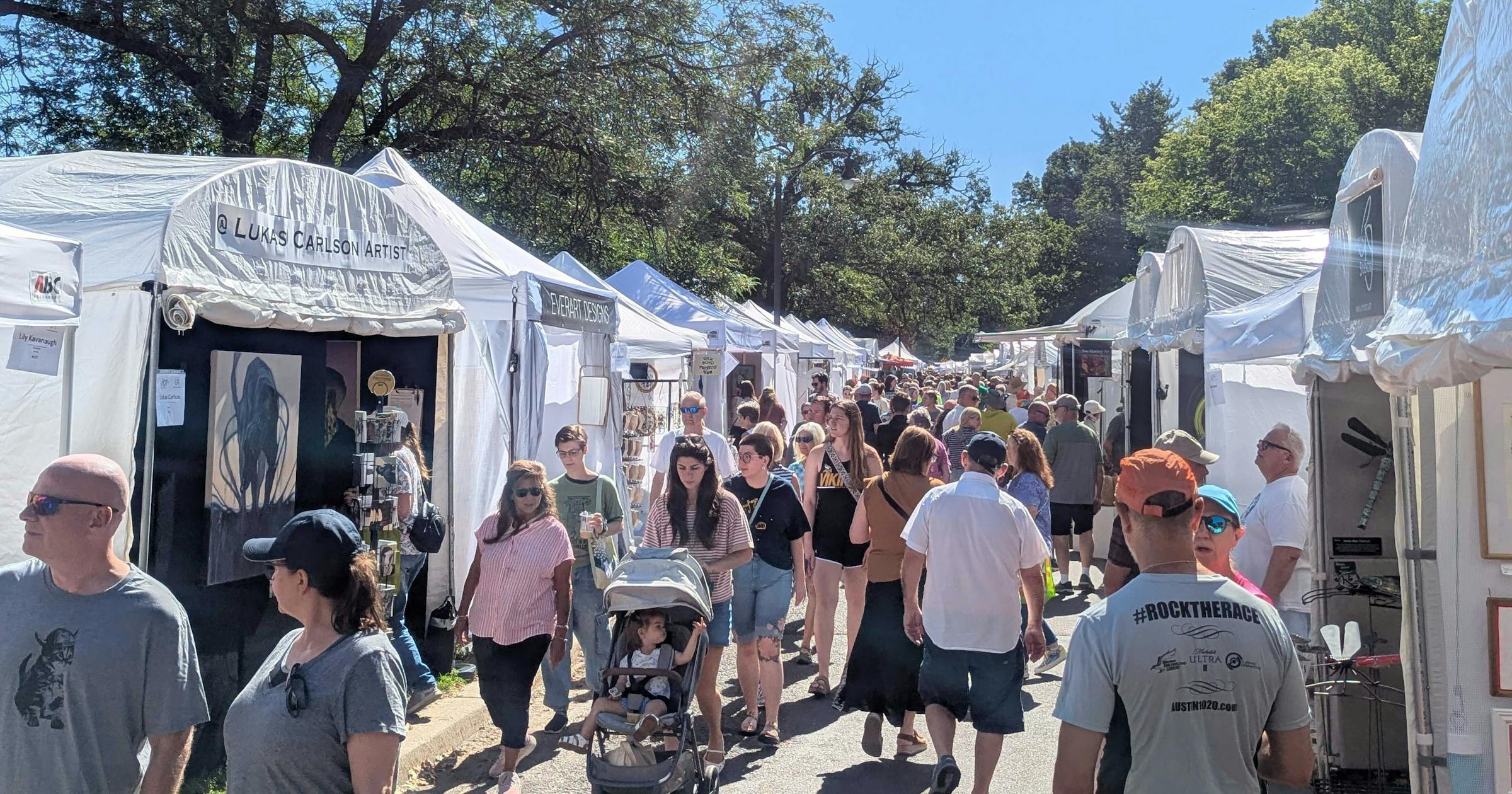 Thousands welcome Uptown Art Fair's return along Lake of the Isles