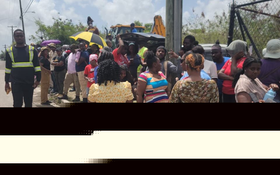 PM Browne Meets with Restive Public Works Employees