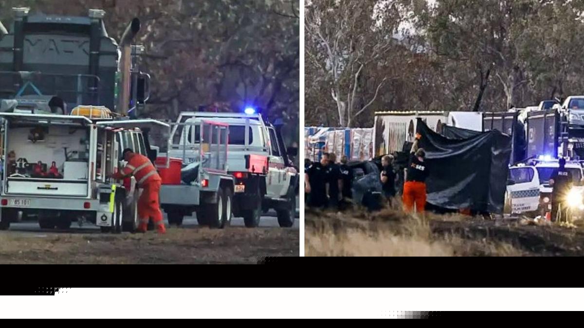 Five killed after Ford Ranger and Toyota HiAce collide head-on on Stuart Highway