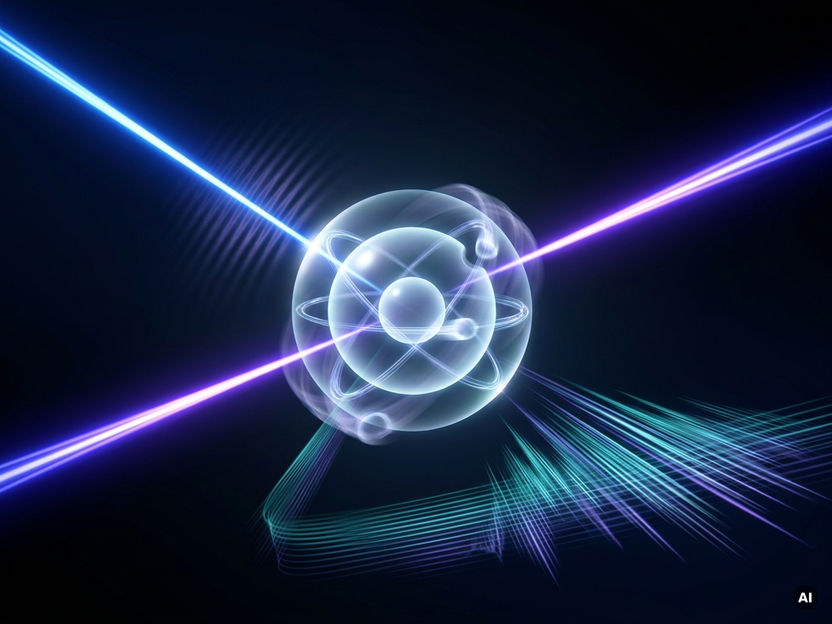 Two attosecond flashes reveal the motion of electrons