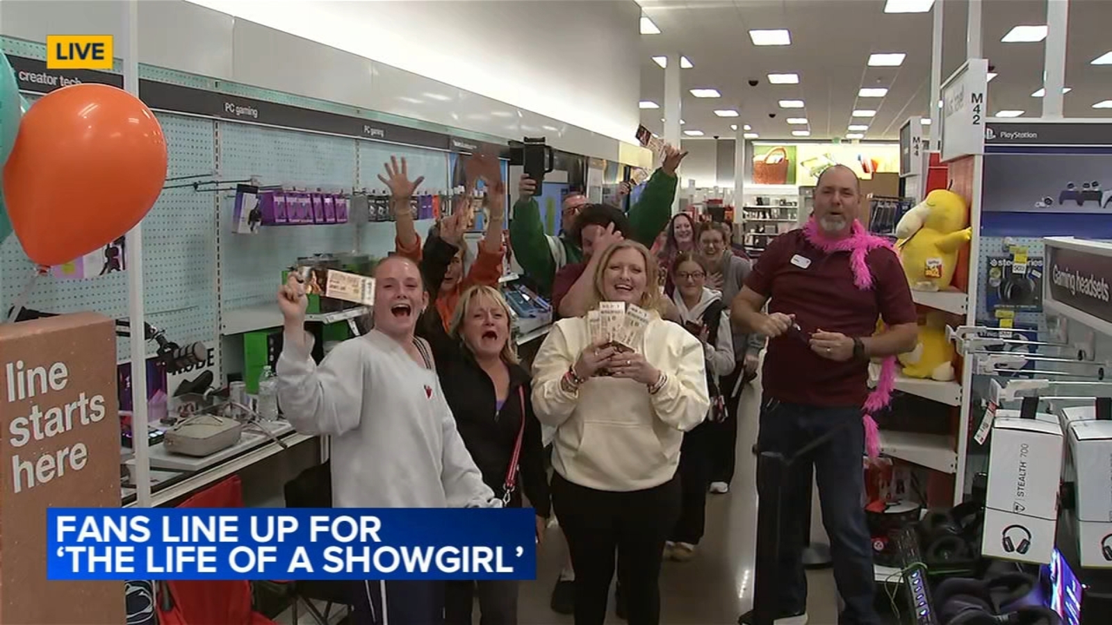 Delaware County Swifties line up for midnight 'The Life of a Showgirl' album release
