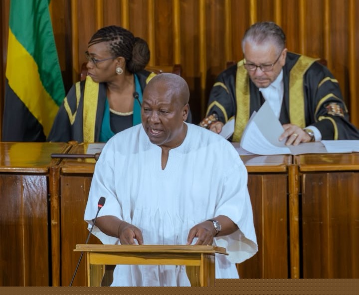 President Mahama addresses joint sitting of Jamaican parliaments