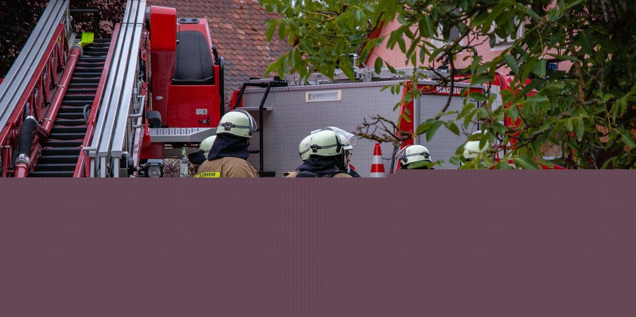Feuer in Holzhaus in Franken: Erschwerte Bedingungen für Einsatzkräfte - ein Mann verletzt