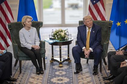 Von der Leyen Tees Off with Trump