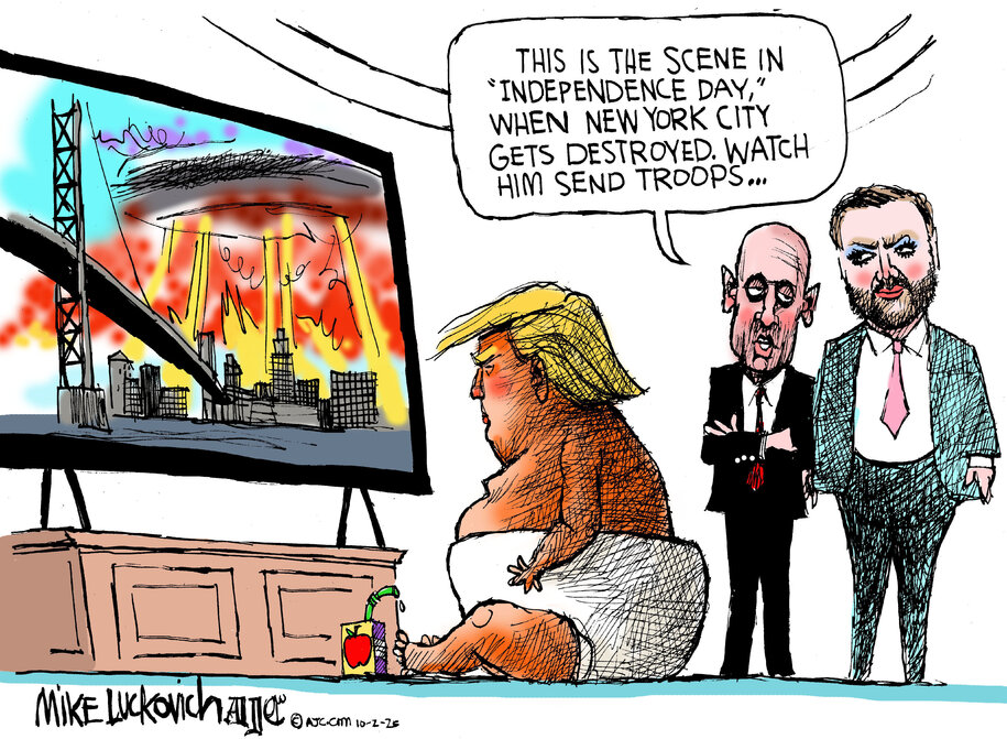 Cartoon: If only this were a movie ...