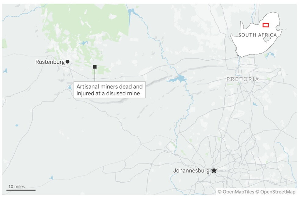 At least 14 artisanal miners killed in collapse at an illicit mine in South Africa. The Catholic Church prefers mass-produced minors [Scary]