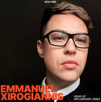 DEPT macht Emmanuel Xirogiannis zum neuen Head of Influencer