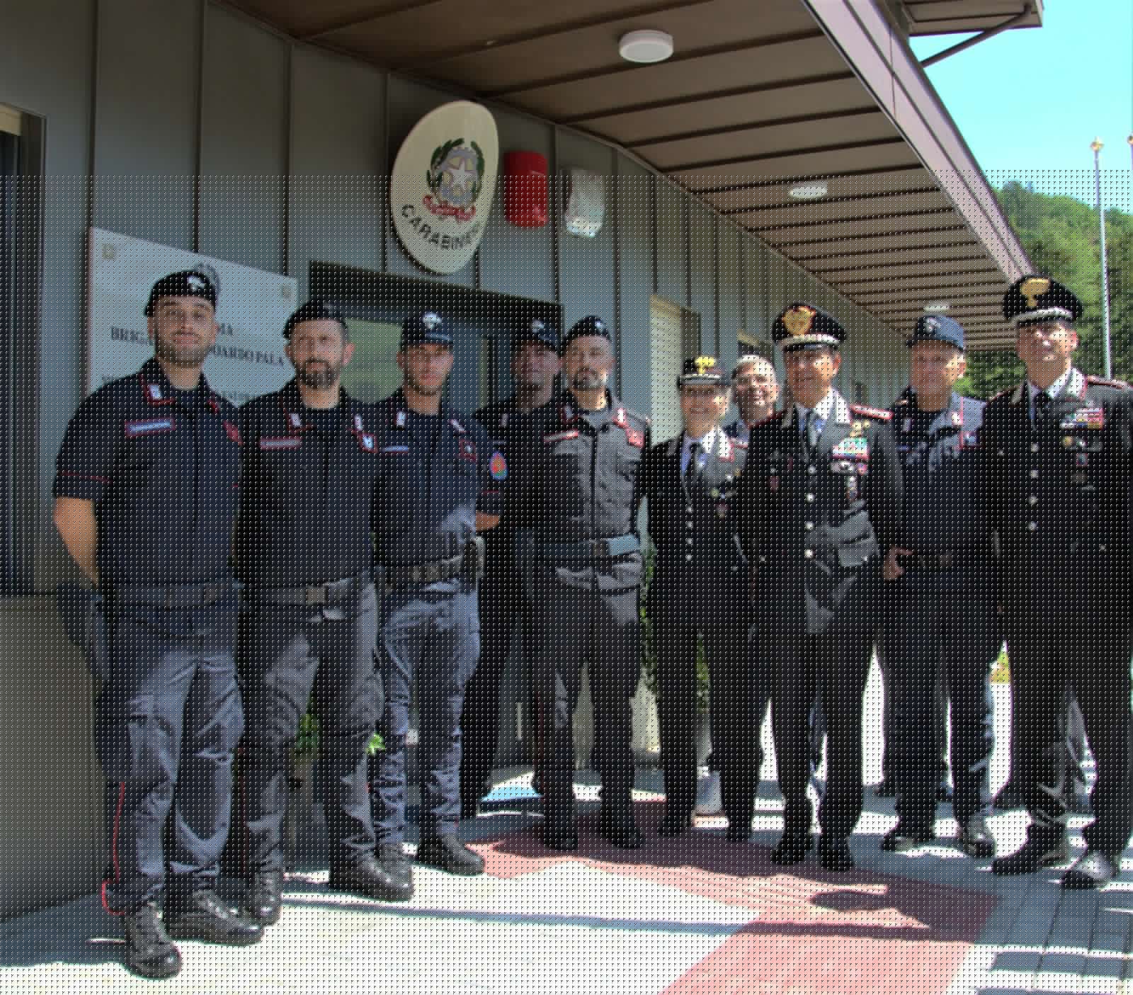 Salvatore Luongo in visita a Camerino, Arquata del Tronto e Amatrice. Il comandante generale incoraggia i carabinieri sul territorio
