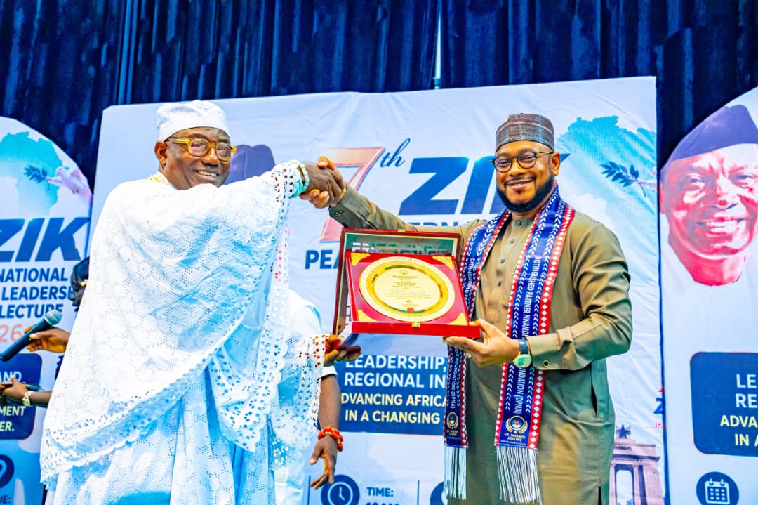 Gov Lawal receives ZIK Pan-African Leadership Award in Ghana