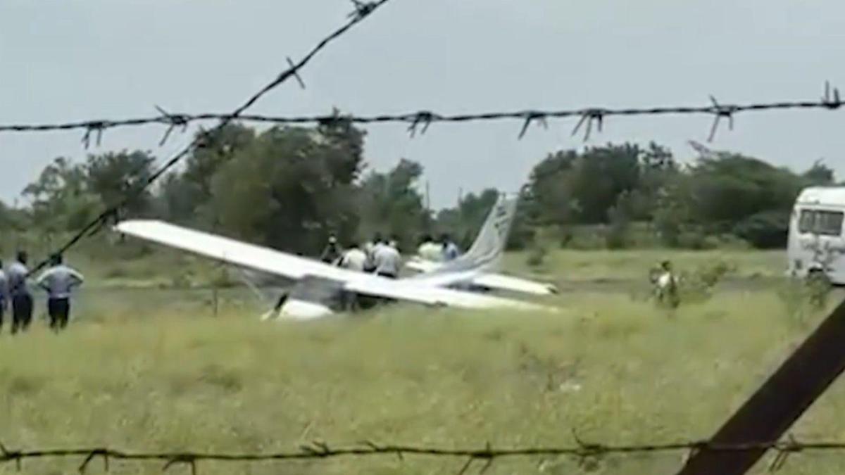 Trainer aircraft veers off runway at Baramati airstrip; no injuries reported