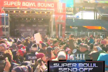 Free Patriots Super Bowl Sendoff Rally