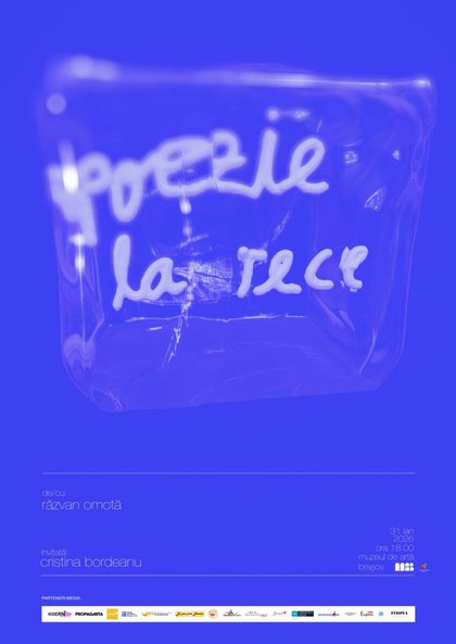 Poezia contemporană ajunge în Muzeul de Artă Brașov prin performance-ul „poezie la rece”, cu Răzvan Omotă și Cristina Bordeanu