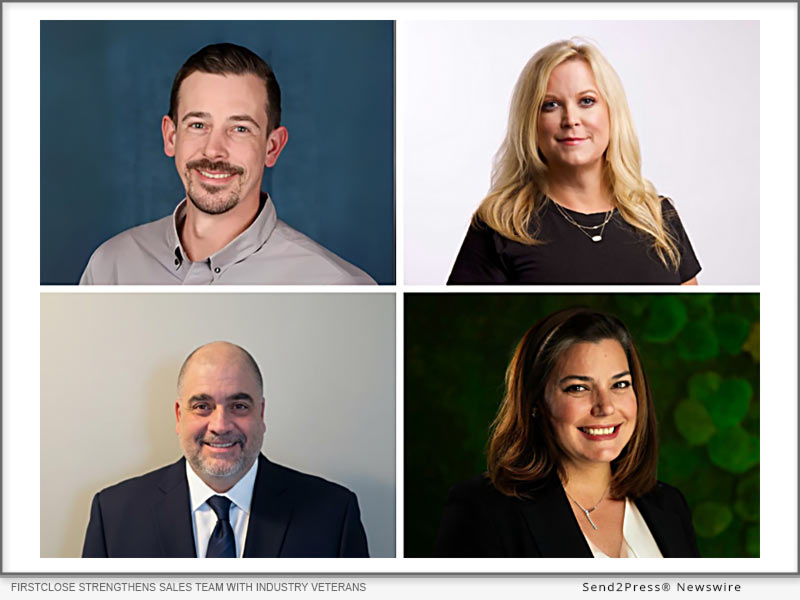 FirstClose Strengthens U.S. Sales Team with Industry Veterans, Supporting Growth in Home Equity Lending
