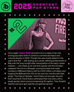 Billboard’s Greatest Pop Stars of 2025: No. 2 — Taylor Swift