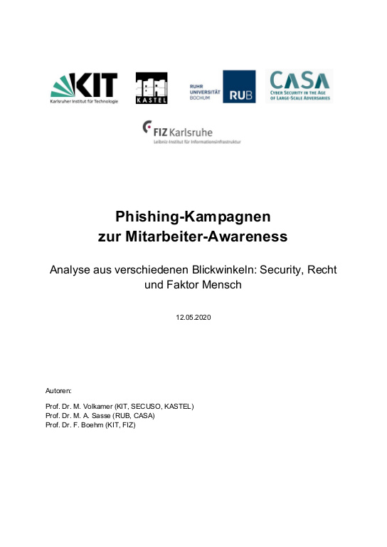 Artikel "Phishing Kampagne und ihre Fallstricke" mehrfach zitiert (08-07-2020)