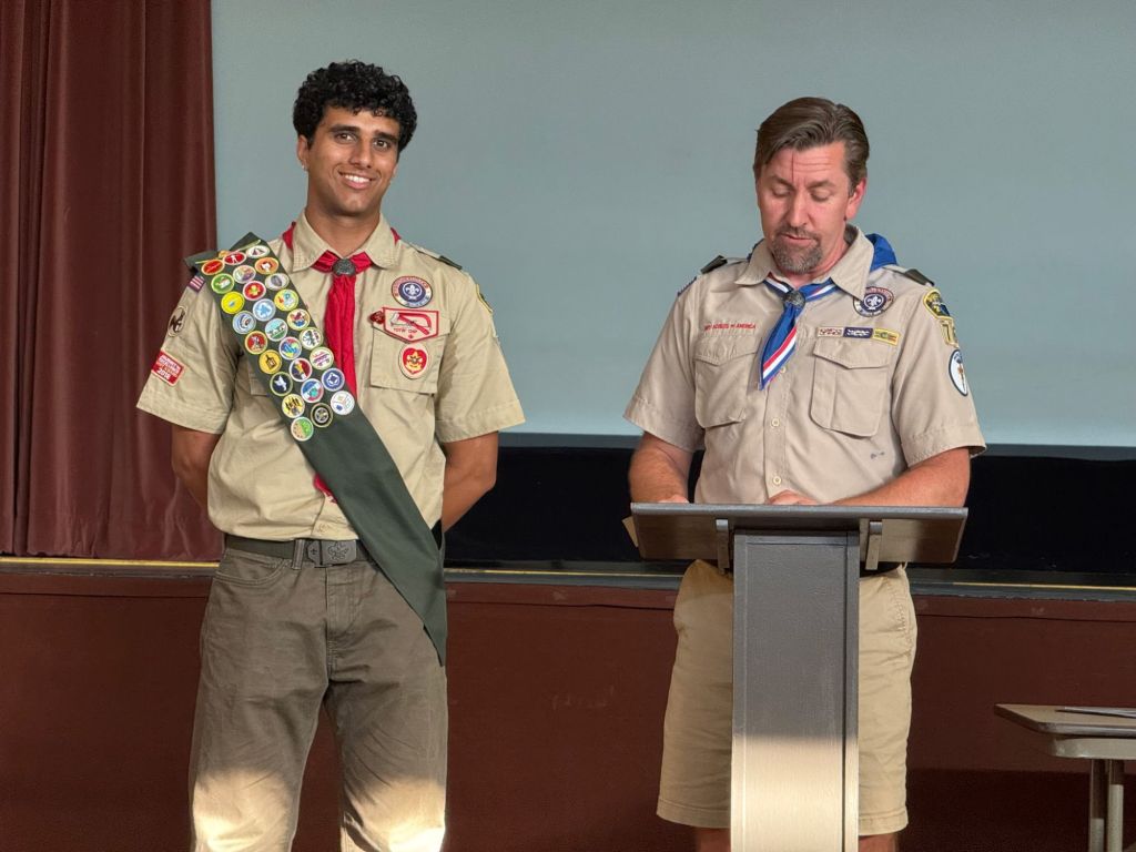 Troop 766 member Aarav Sinha earns highest rank Eagle Scout honor