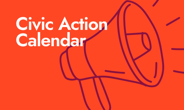 Civic Action Calendar: Week of July 30