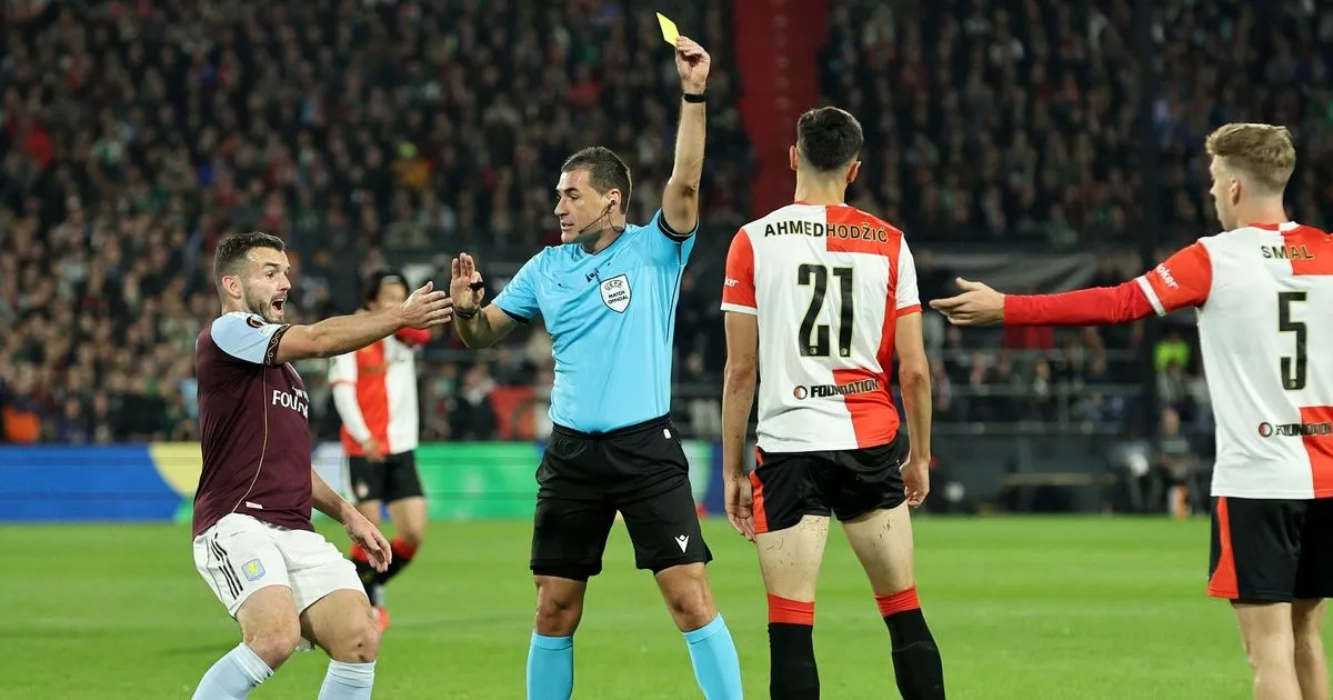 Aston Villa handed red card verdict after controversial Feyenoord decision