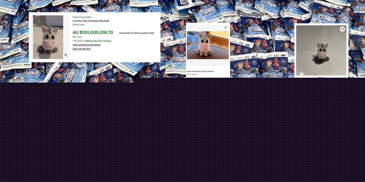 Parents Are Digging Through the Shopping Bags as a Rare Woolworths Ooshie Sparks eBay Frenzy
