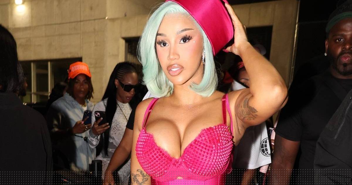 Cardi B Nearly Spills Out of Skimpy String Bikini That Barely Holds On