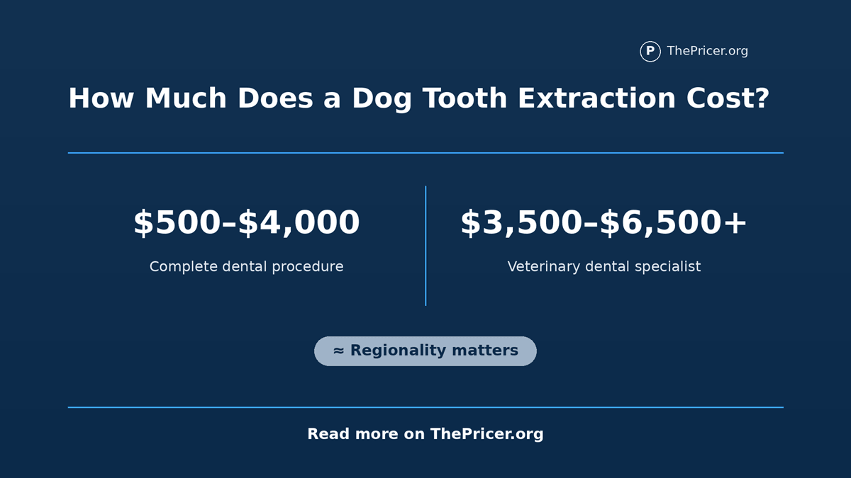 How Much Does a Dog Tooth Extraction Cost?