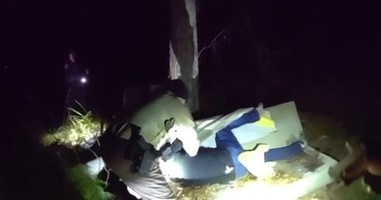 Video: Bloodhound tracks man wanted in Fayette County deadly stabbing