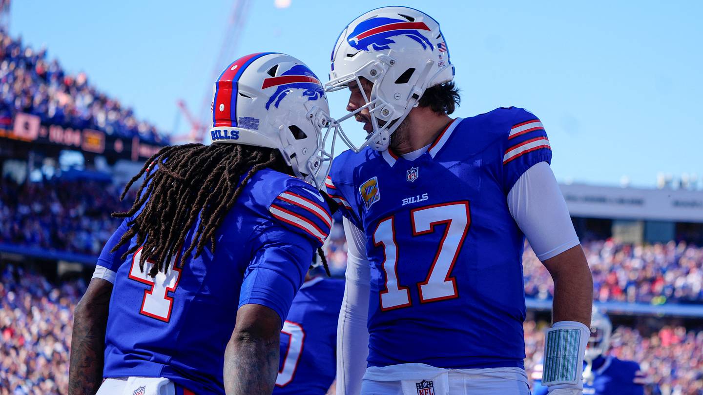 James Cook Gifts Josh Allen Sick Custom Golf Cart at Bills' Training Camp