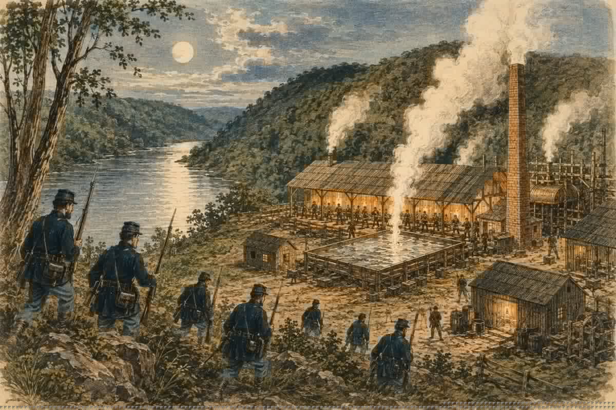 A future U.S. president sent 150 soldiers to destroy this West Virginia saltworks