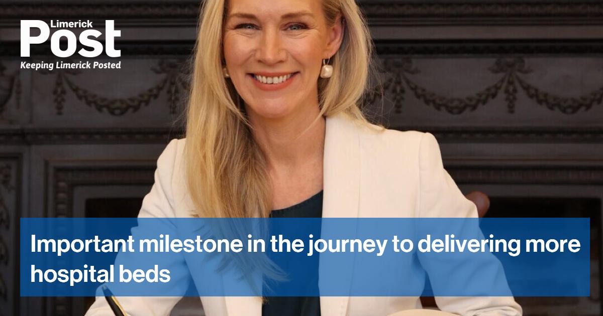 Important milestone in the journey to delivering more hospital beds