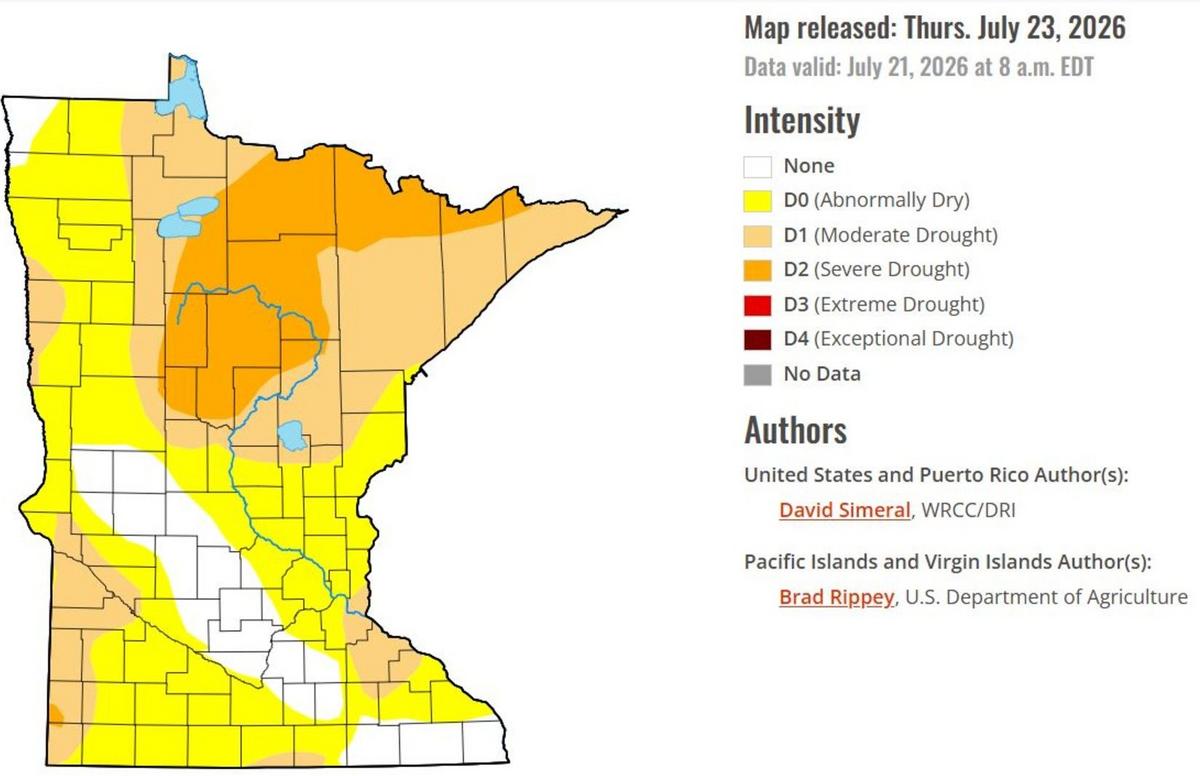 Minnesota Drought Conditions on the Rise