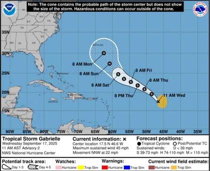 National Hurricane Center Monitoring Two Potential Systems in Atlantic