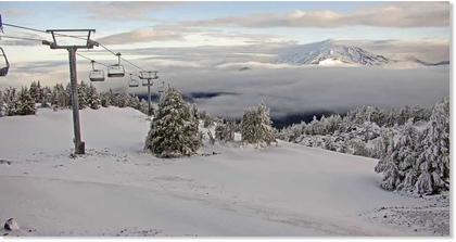 BEST OF THE WEB: Summer snow blankets ski resorts across western North America - up to 10 inches of snowfall dumped