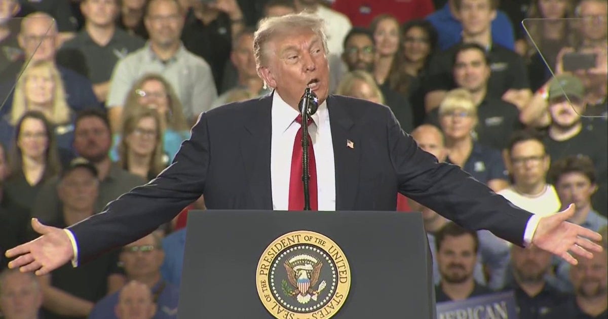 Trump in Michigan: President promotes manufacturing during visit to GM Proving Ground