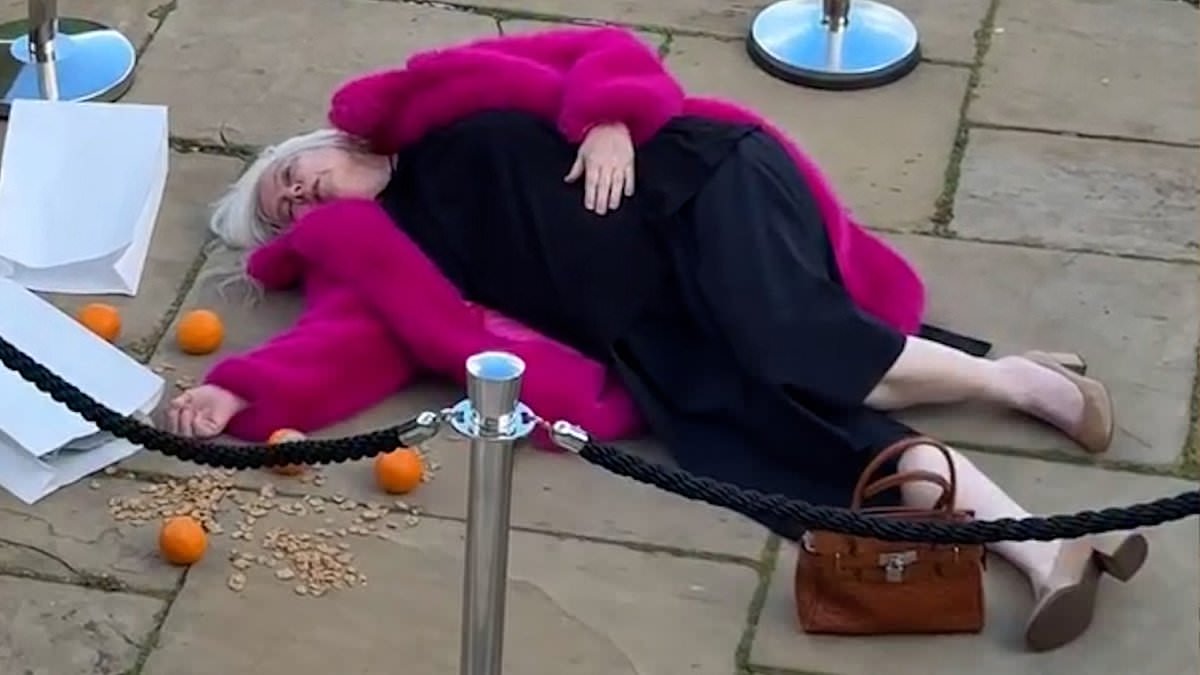 'Sick' influencer and his friends who mocked Ann Widdecombe's killing for laughs at art display with eerie resemblance to murdered politician
