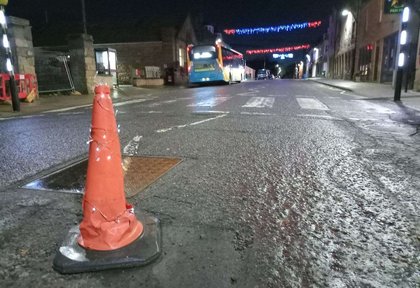 ‘Cone of shame’ no more as road repairs finally finished