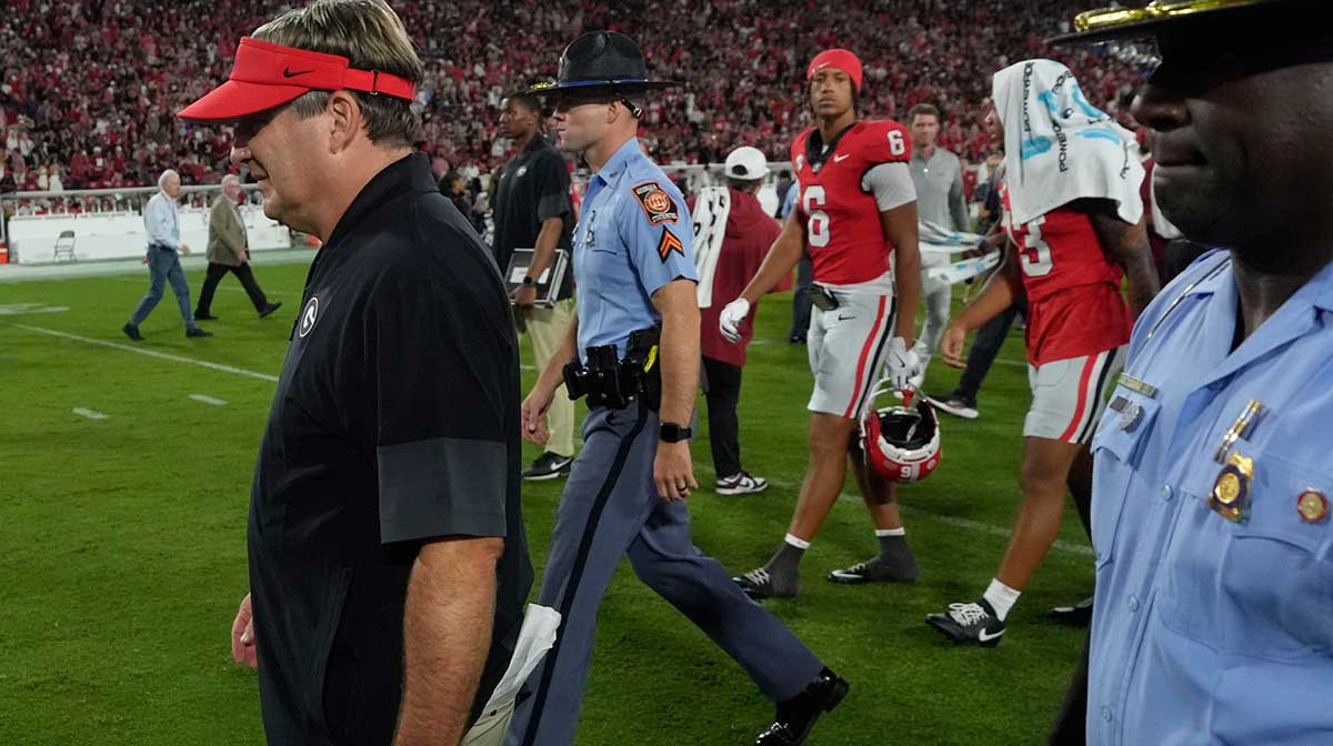 Georgia football’s Kirby Smart credits ‘high-level’ Ty Simpson performance for pass rush woes