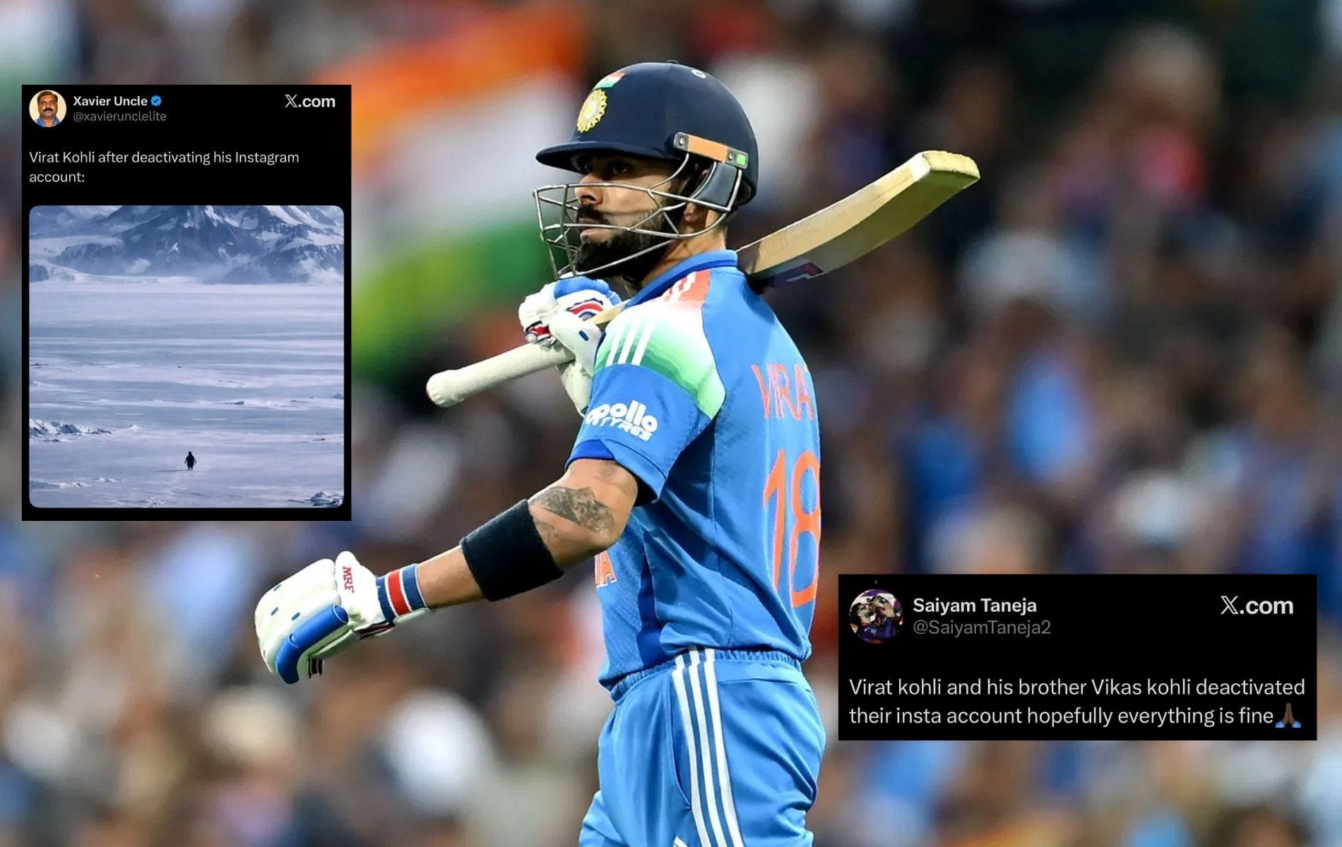 "Hope everything is fine" - Fans concerned as Virat Kohli's Instagram account gets deactivated ahead of IPL 2026