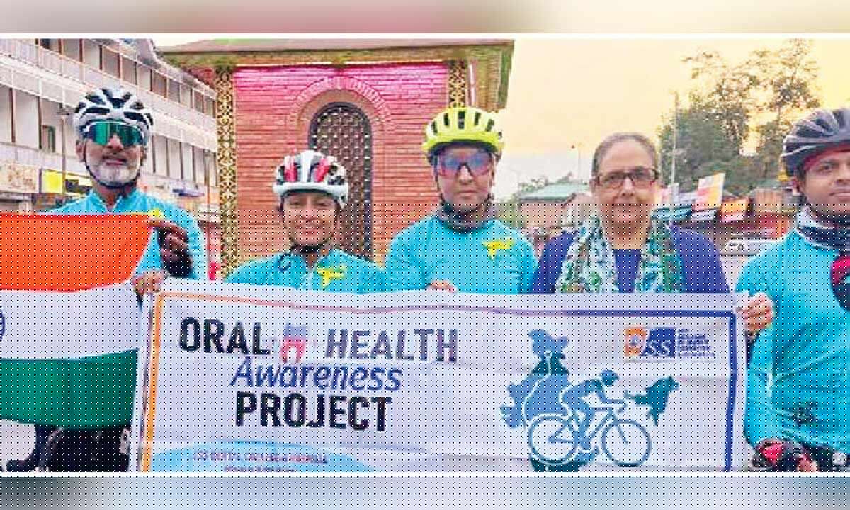 City doctors set off on 45-day cycle rally from Kashmir to Kanyakumari