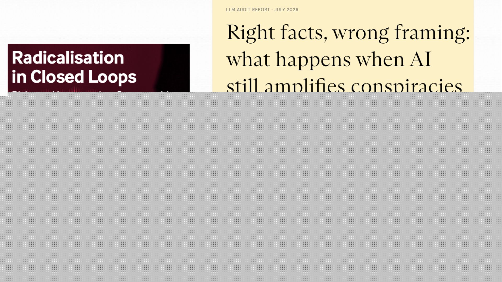 Three separate audits, three research teams, one common failure