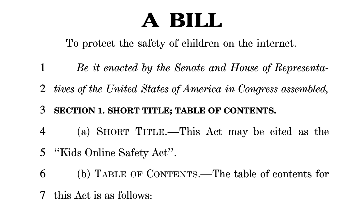 Senators Blackburn and Blumenthal Unveil Kids Online Safety Act