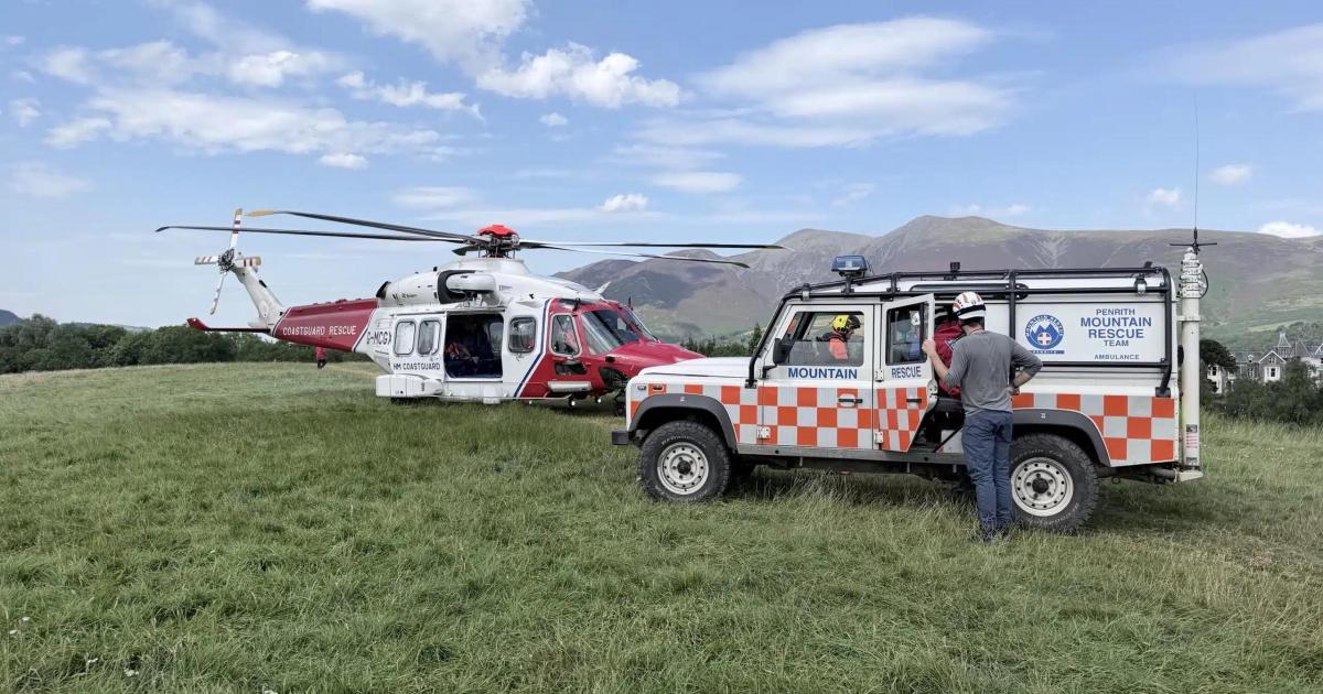 Orienteering competitor airlifted after injuring ankle in the Lake District