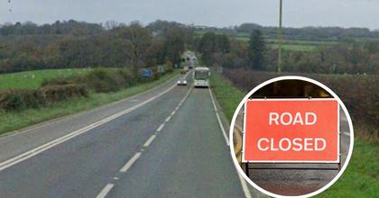 A-road near Haverfordwest closes and causes delays following crash