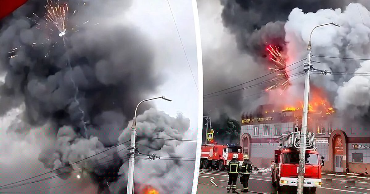 Ungewolltes Feuerwerk - Brand in Einkaufszentrum löst Explosionsserie aus