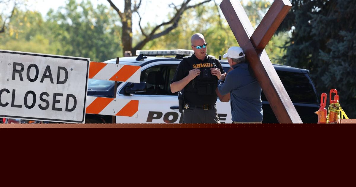 Police remain on scene at burned out Michigan church after shooting and fire leave 4 dead, 8 wounded