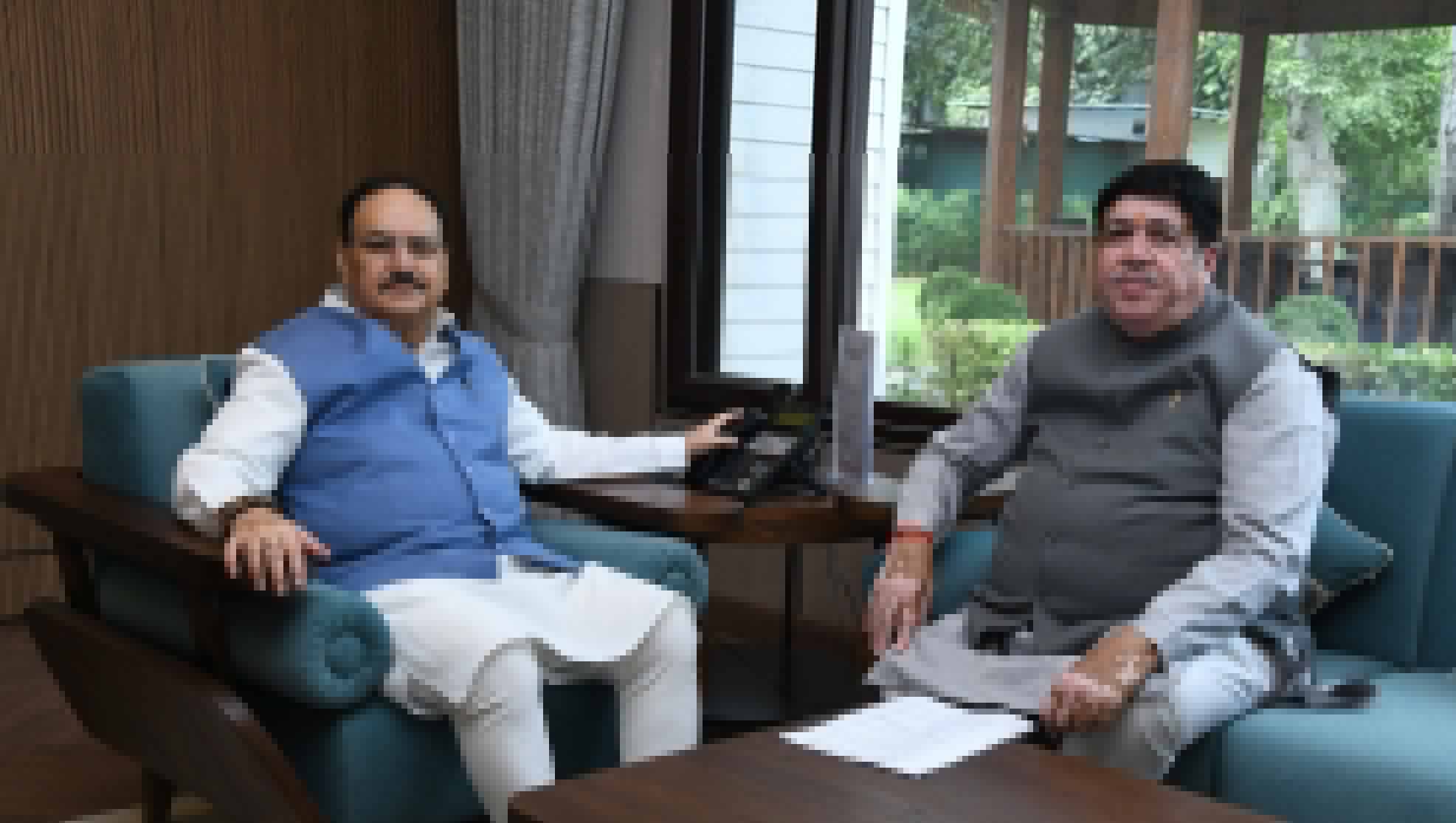 Sanghani meets Nadda, discusses Fertilizer availability