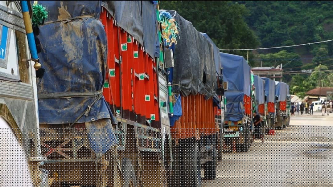 Counter-Blockade Lifted In Ukhrul, 460 Stranded Trucks Resume Movement To Imphal
