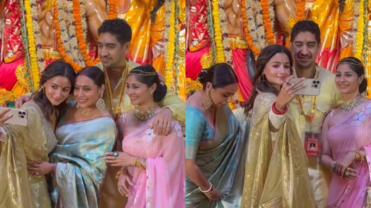 Rani Mukerji has the sweetest reaction to Alia Bhatt stepping on her saree | Watch