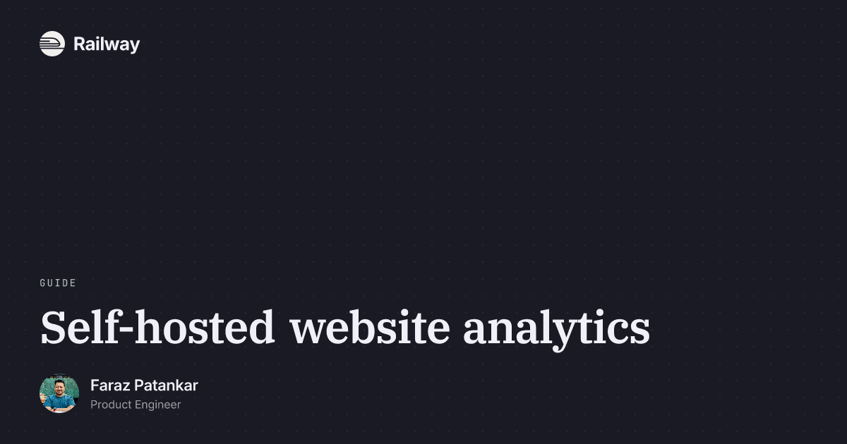 Self-hosted website analytics