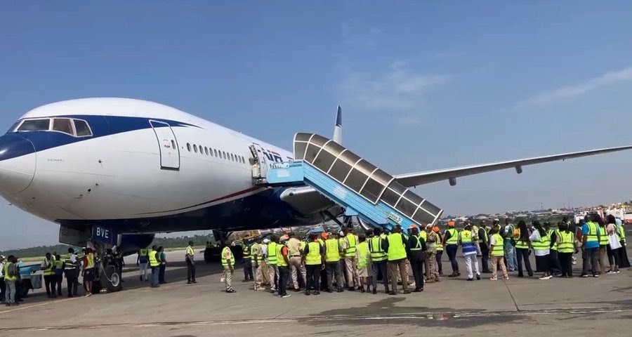 NLC Protest Disrupts Air Peace Flight at Lagos Airport, Stranding Passengers